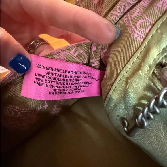 Juicy Couture Pink Satchel with Heart Charm